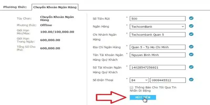 Người dùng cần hiểu rõ điều kiện khi rút tiền tại Ww88 